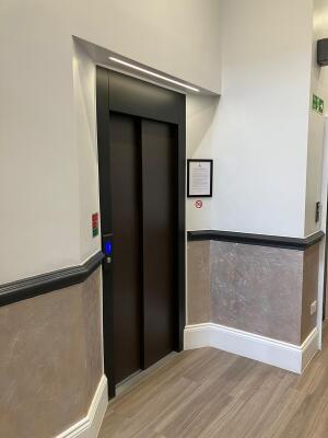 Picture represents the building's lift