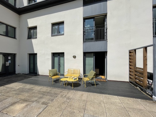 Sun terrace with outdoor furniture