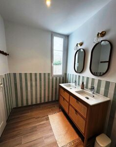 Double vasque et rangements