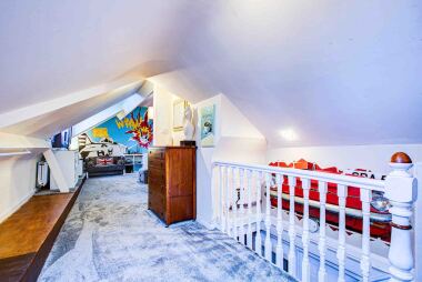 Walking into the apartment