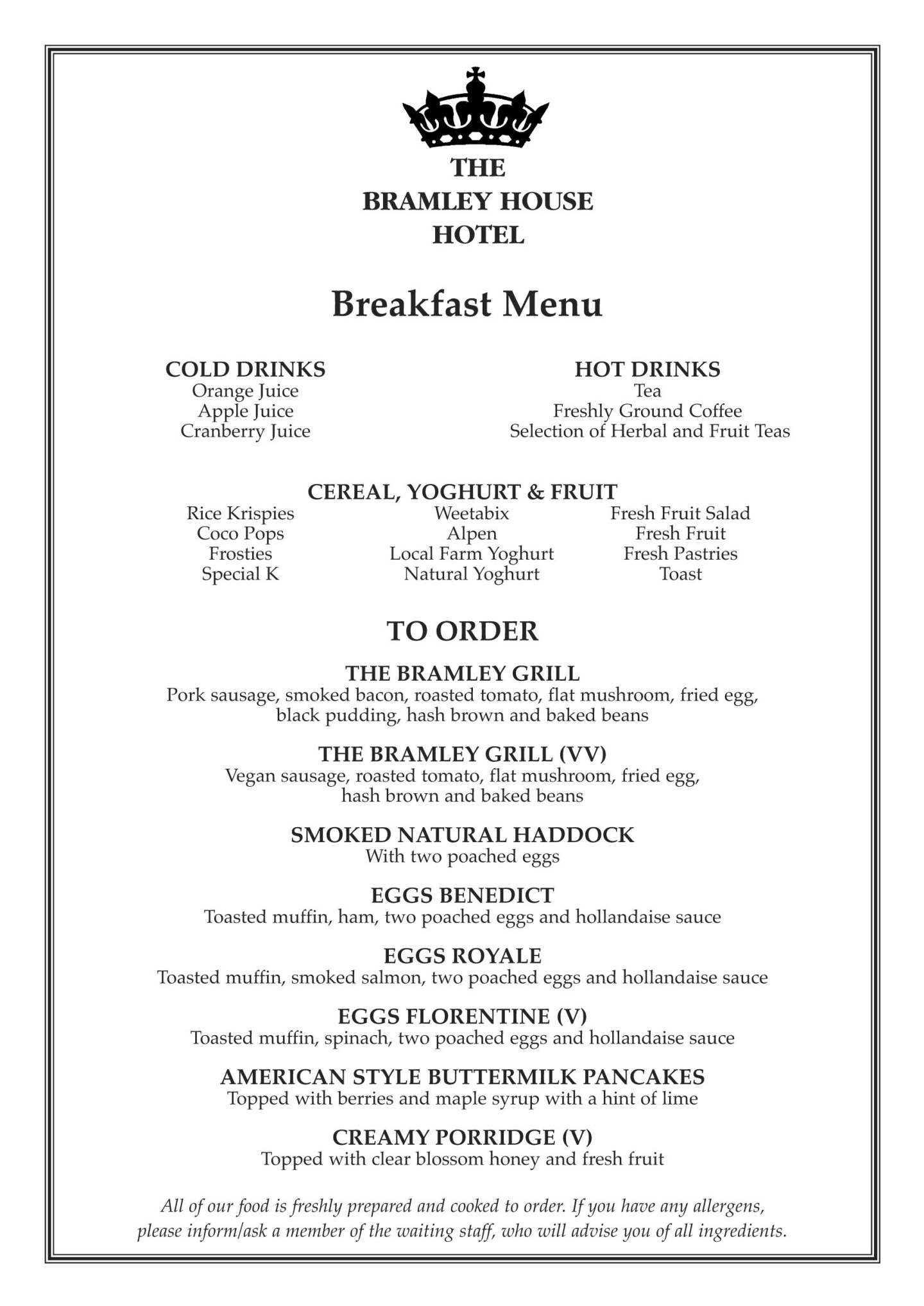 The Bramley House Hotel, Chatteris Homepage