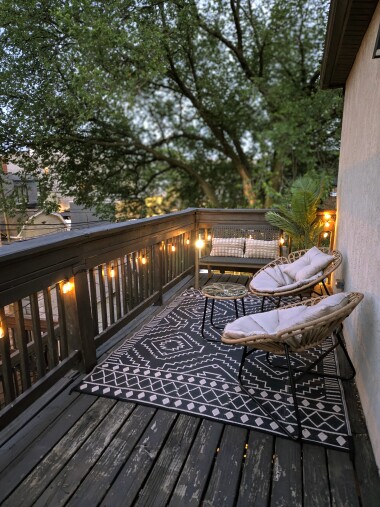 Step directly from your suite to this private treetop retreat, perfect for morning coffee or sunset wine.