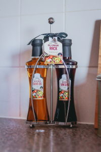 Olive oil and vinegar 