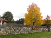 El muro de piedra que rodea el recinto