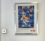 Luxury lounge with double sofabed, smart TV and air conditioning and original artwork