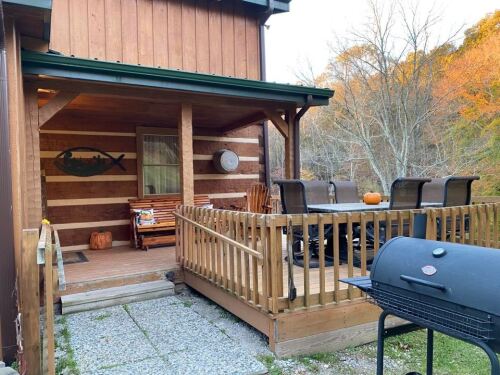 Enjoy your evening meal outside on the deck
