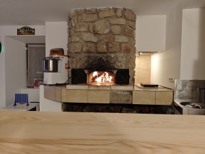 Salle de réception avec four à bois (en supplément)