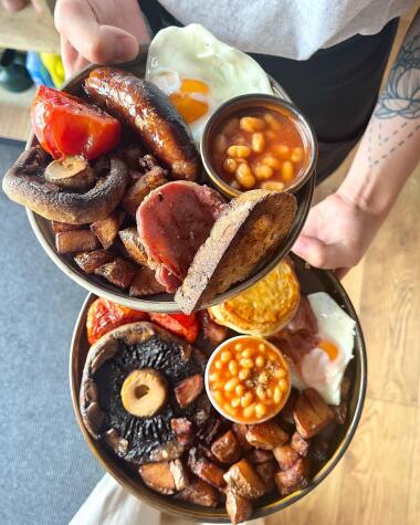 Brunch at Marley's, Folkestone - considered the best in town and just a 3 minute walk from Harbour Heights