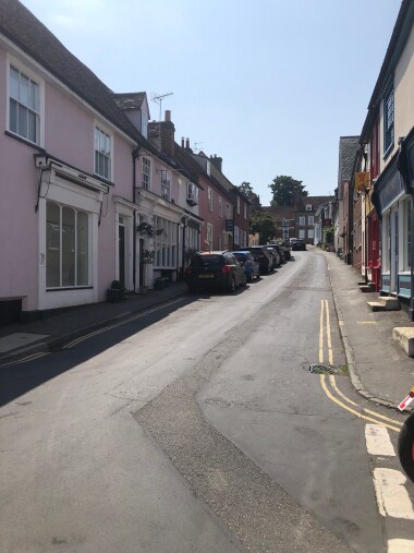 One of the free on street parking 