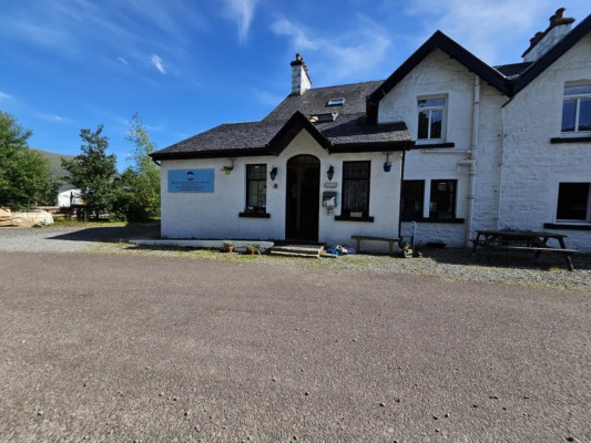 Entrance to River Black water Inn for food and drink