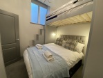 double bed with loft single bed