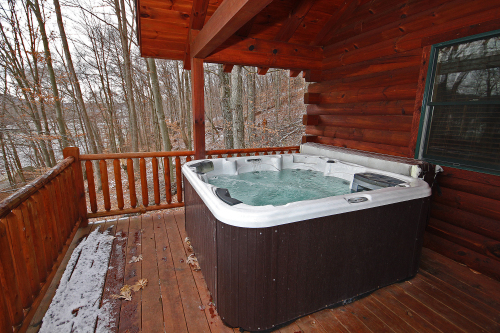 Hot Tub on Deck, looking west
