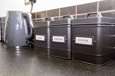 Tea, Coffee, Sugar and Milk Provided for your stay