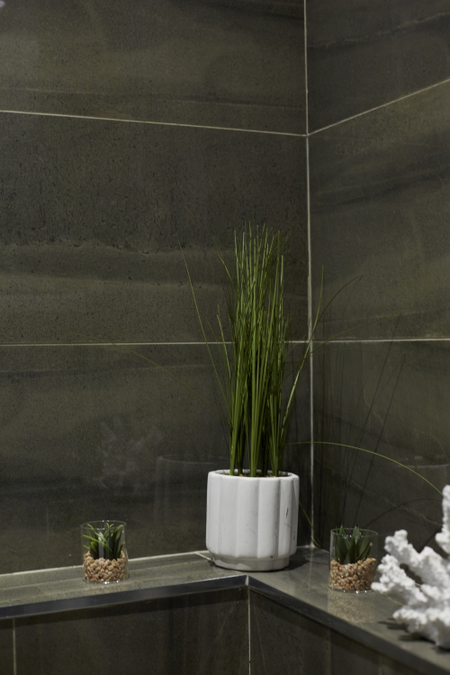 Relax and refresh in this clean and stylish bathroom space.