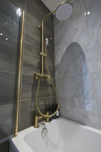 Clean and modern bathroom designed for comfort and convenience.