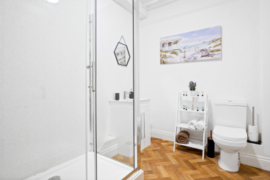 Spacious Bathroom and toilet  