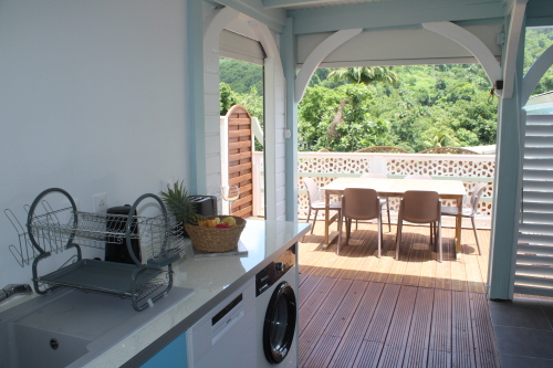 Cuisine ouverte sur terrasse