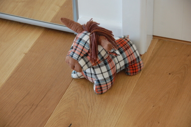 Angus - Welcoming door stop.