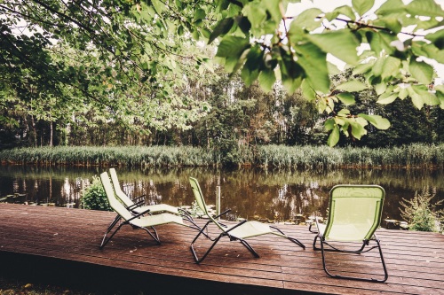 öffentliche Terrasse an der Havel 