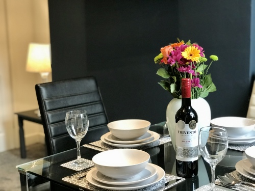 Dining area - open plan sociable dining, living room and Kitchen