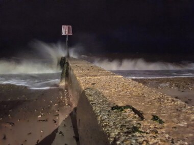 the breakers on Dovercourt beach