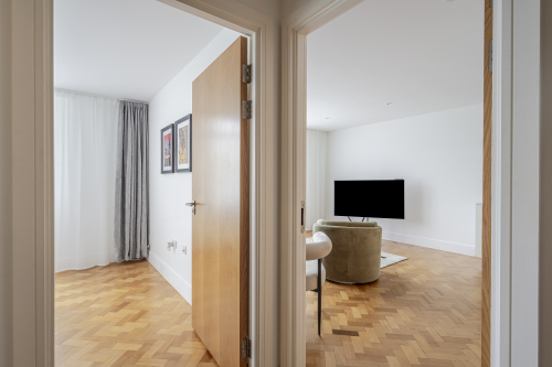 Spacious clean hallway