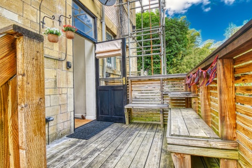 Outside Seating Area and Entrance to Apartment