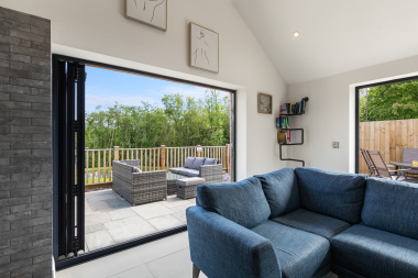 Outside patio area view