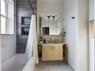 Picture yourself indulging in self-care—steam rising, your favorite playlist softly playing on the Bluetooth speaker, and a cup of herbal tea perched nearby. The gentle textures and earthy design create a serene moment just for you.