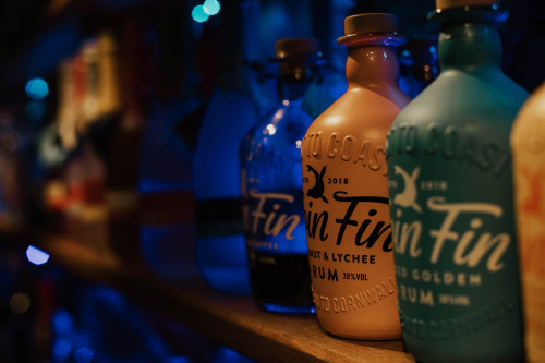 Our bar is stocked with all local spirits