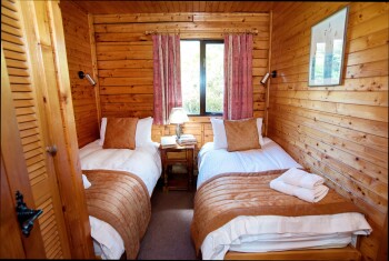 Log Cabin Twin Bedroom