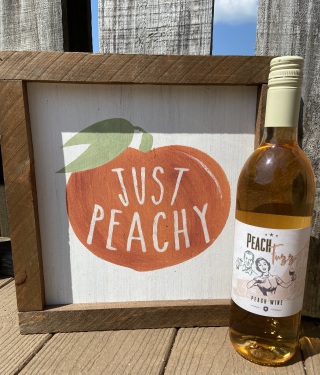 Peachbarn's signature peach wine, Peach Fuzz