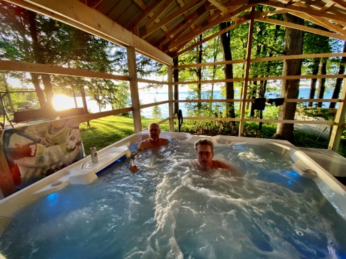Hot Tub between the 2 properties is shared -1hr max each visit. 