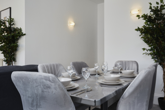 A welcoming space to share meals and conversations.