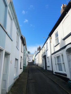 View of cottage up Bude Street