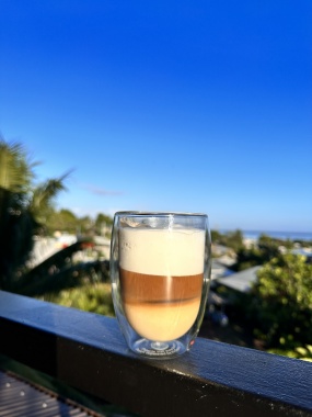 Coin café sur la terrasse