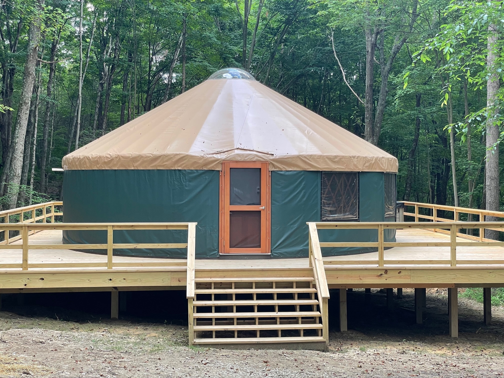 Urban Pine Yurt- Hocking Hills Yurts and Cabins by Hocking Hills Yurts ...