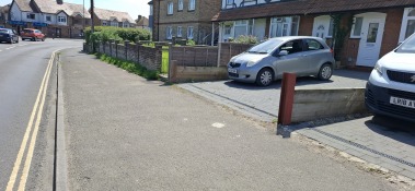 detail showing off road parking provision