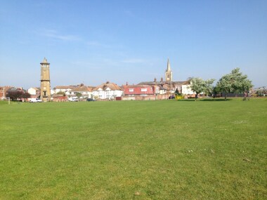 Old Harwich green which is just across the road.