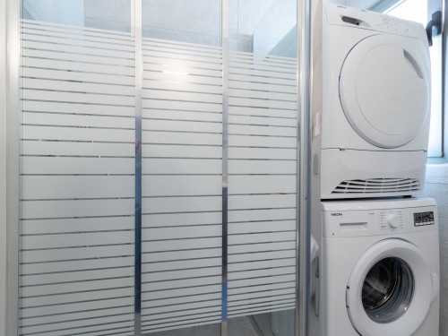 shower . washer and drier