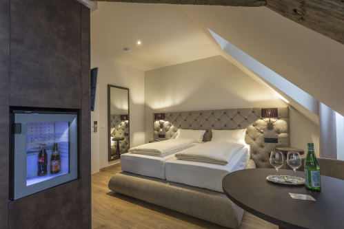 Doppelzimmer-Deluxe-Eigenes Badezimmer-Stadtblick