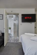 Spacious bedroom ideal for business travellers and families