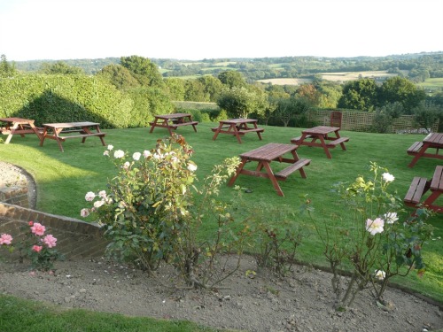 Garden with view over the valley