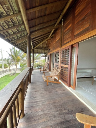 balcone vista giardino