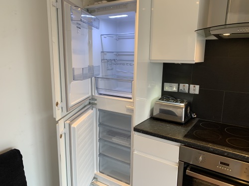 Fully equipped kitchen with large fridge - freezer