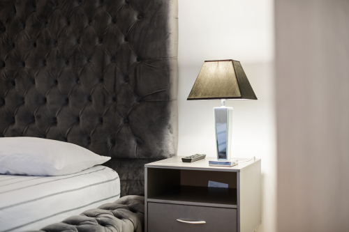 Comfortable King Size bed in a beautifully designed bedroom 