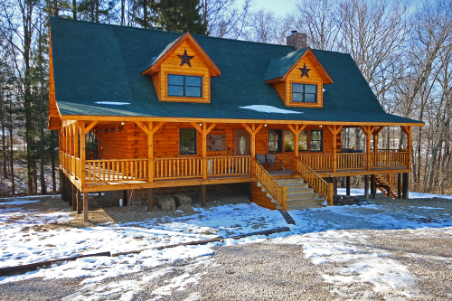 Lone Star Lodge front and long view of East Side Deck