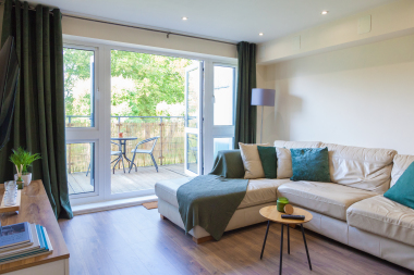 A large L shaped sofa for maximum comfort