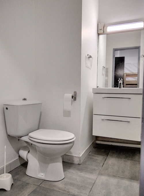 salle d'eau avec toilettes