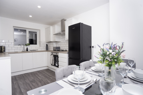 Fully equipped kitchen-diner with everything you need for comfort, cooking and entertaining — a true home-from-home space for your stay.